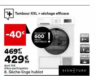 BUT Sèche-linge hublot signature offre