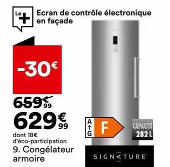 BUT Congélateur armoire signature offre