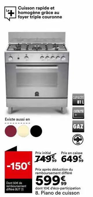 BUT Piano de cuisson offre