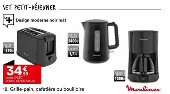 BUT Grille-pain, cafetière ou bouilloire moulinex offre