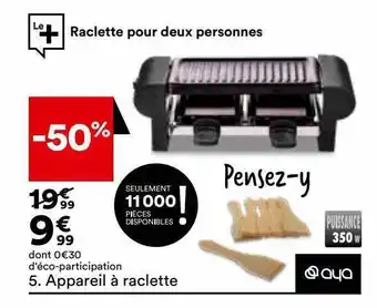 BUT Appareil à raclette aya offre