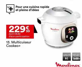 BUT Multicuiseur cookéo+ moulinex offre