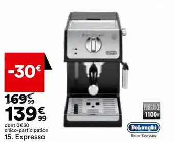 BUT Expresso dëlonghi offre