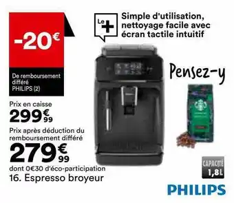 BUT Espresso broyeur philips offre
