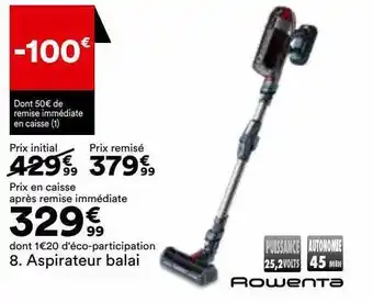 BUT Aspirateur balai rowenta offre