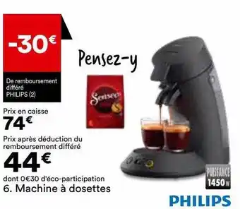 BUT Machine à dosettes philips offre