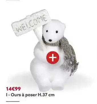 Gifi Ours à poser h.37 cm offre