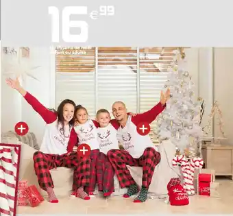 Gifi Pyjama de noël enfant ou adulte offre