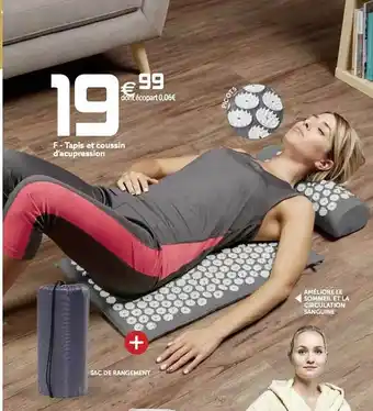 Gifi Tapis et coussin d'acuupression offre