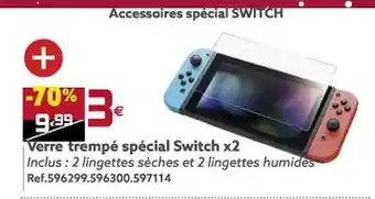 Gifi Verre trempé spécial switch x2 offre