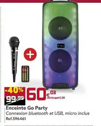 Gifi Enceinte go party offre