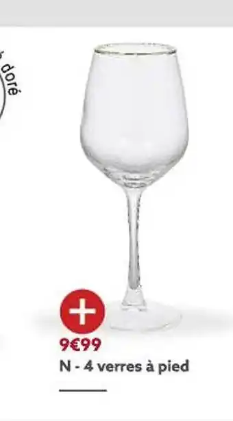 Gifi 4 verres à pied offre