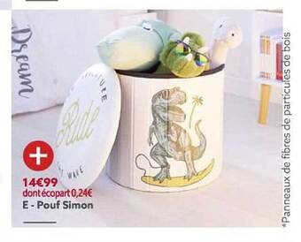 Gifi Pouf simon offre