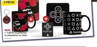 Coffret mug batman ou playstation au choix