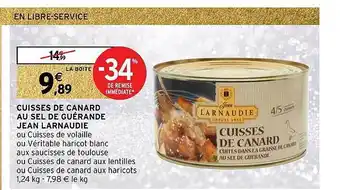 Cuisses de canard au sel de guérande jean larnaudie