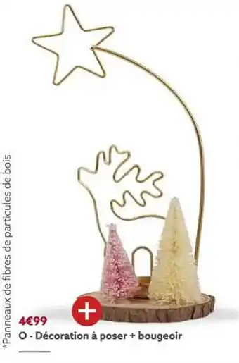 Gifi Décoration à poser + bougeoir offre