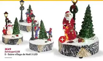 Gifi Scène village de noël 3 led offre