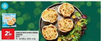 Netto Coquilles fruits de mer & poisson surgelées netto offre