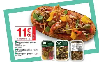 Promocash Poivrons grillés marinés bluver, courgettes grillées, aubergines grillées offre