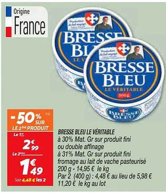 Netto Bresse bleu le véritable offre