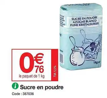 Promocash Sucre en poudre offre