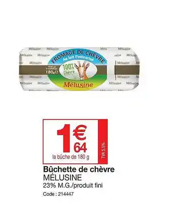 Bûchette de chèvre mélusine