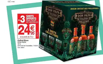 Promocash Coffret rhum don papa offre