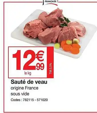 Promocash Sauté de veau offre