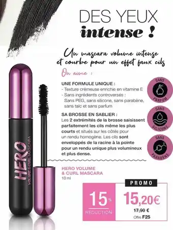 Stanhome Hero volume à curl mascara offre