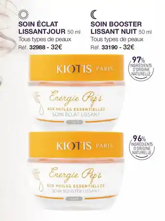Soin éclat lissant jour soin booster lissant nuit