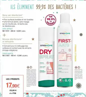 Stanhome Dry spray first-mate offre