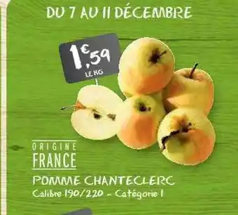 G20 Pomme chanteclerc offre