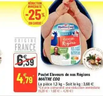 G20 Poulet éleveurs de nos régions maître coq offre