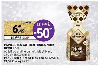 Papillotes authentiques noir révillon