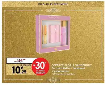 Intermarché Hyper Coffret gloria vanderbilt offre