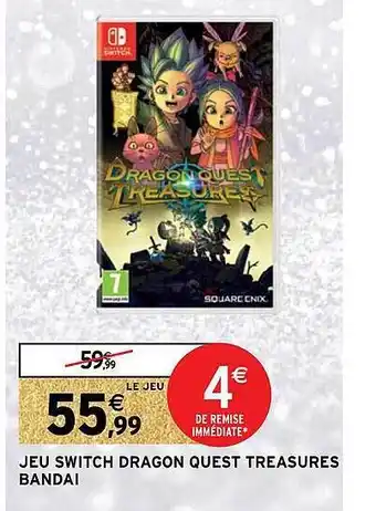 Jeu switch dragon quest treasures bandai