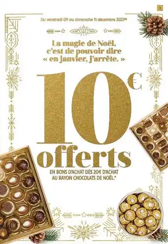 Intermarché Hyper Rayon chocolats de noël offre
