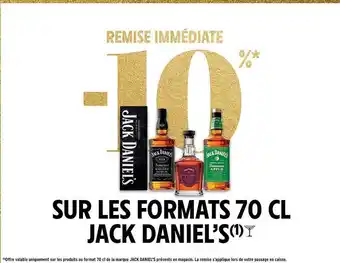 Intermarché Hyper Les formats 70 cl jack daniel's offre