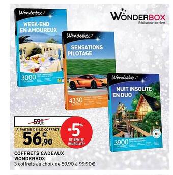 Intermarché Hyper Coffrets cadeaux wonderbox offre
