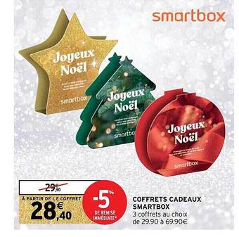 Intermarché Hyper Coffrets cadeaux smartbox offre