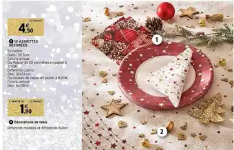 Intermarché Hyper 10 assiettes décorées offre