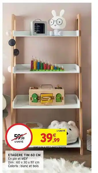 Intermarché Hyper Étagère tim 60 cm offre