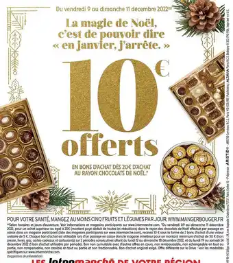 Intermarché Hyper Rayon chocolats de noël offre