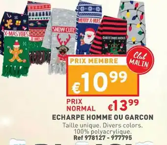 Trafic Écharpe homme ou garçon offre