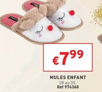 Trafic Mules enfant offre