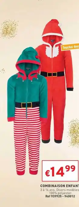 Trafic Combinaison enfant offre