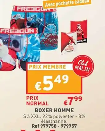 Trafic Boxer homme s à xxl offre