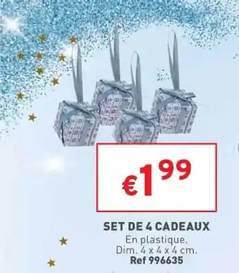 Trafic Set de 4 cadeaux offre