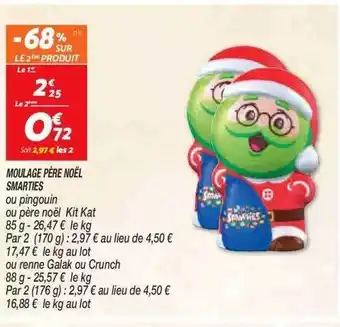 Netto Moulage père noël smarties offre