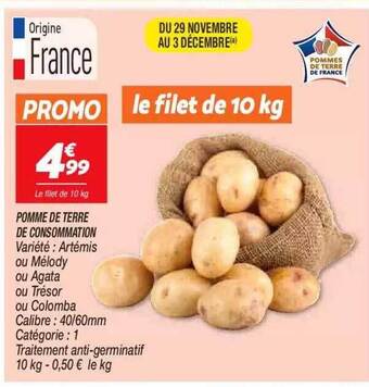 Netto Pomme de terre de consommation offre